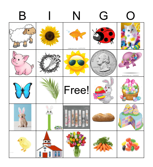 Easter Bingo Card