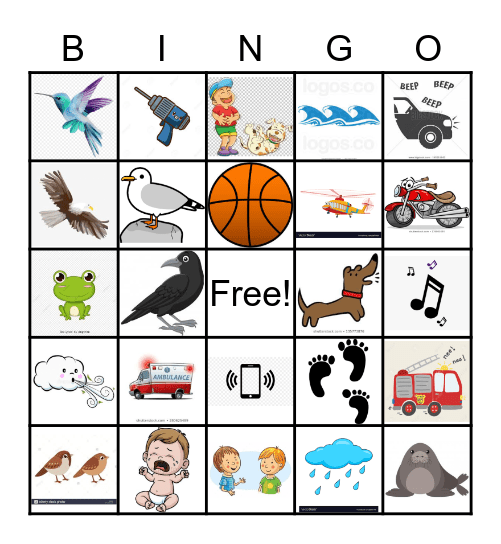 DEPARTURE BAY SOUND BINGO Card