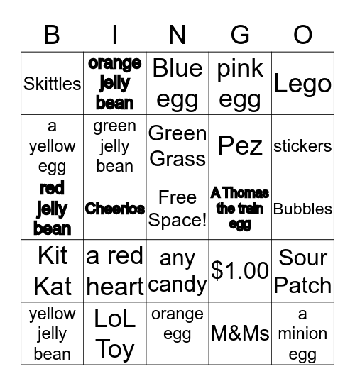 EASTER 2020 BINGO Card