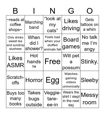 Are you secretly Kassidy? Bingo Card