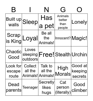 Devy Bingo Card