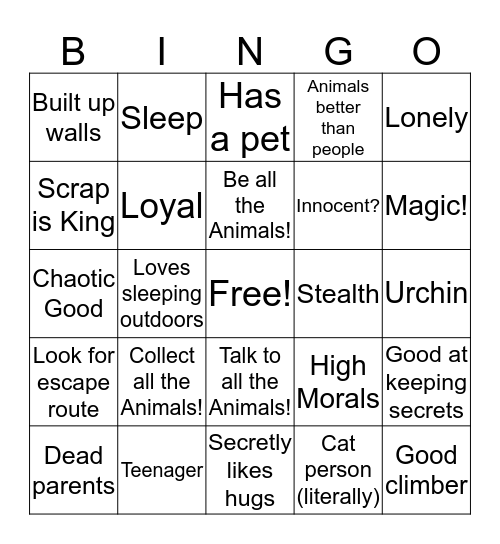 Devy Bingo Card