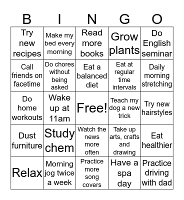 Anoushka Rajan Bingo Card