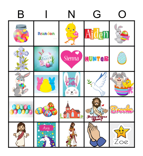 Himms/Pachs/Beys/Rios' Easter Bingo Card