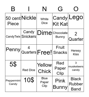 Easter Bingo Card