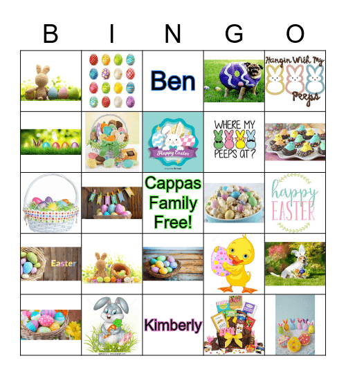 EASTER Bingo Card