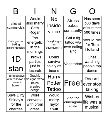 Madelynne Bingo!!! Bingo Card