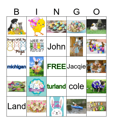 EASTER Bingo Card