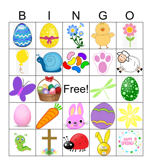 Easter Bingo Card