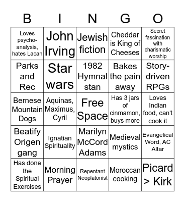 How Similar Are You to Ben? Bingo Card