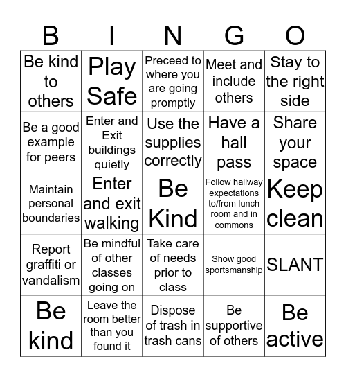 Grizzly BINGO-PRIDE Game Bingo Card