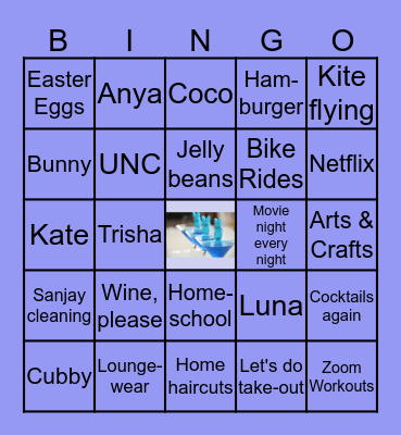 Zoomy Easter!  Grab a drink!  Let's play! Bingo Card