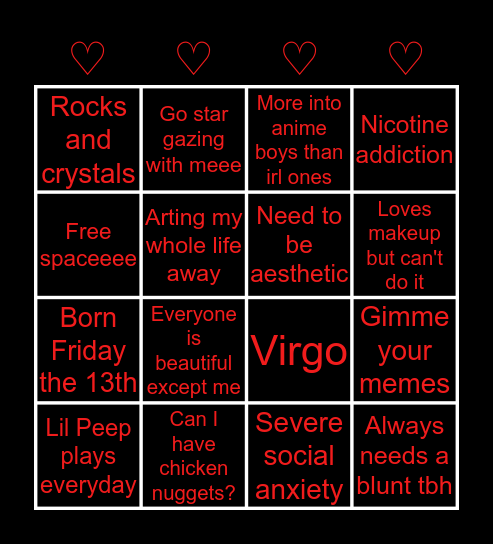 Ari's Bingo Card