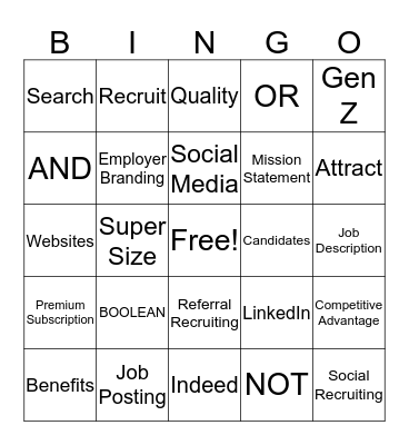 Effective Recruiting Using the Internet Bingo Card