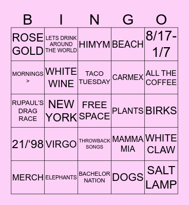 how similar are we ! Bingo Card