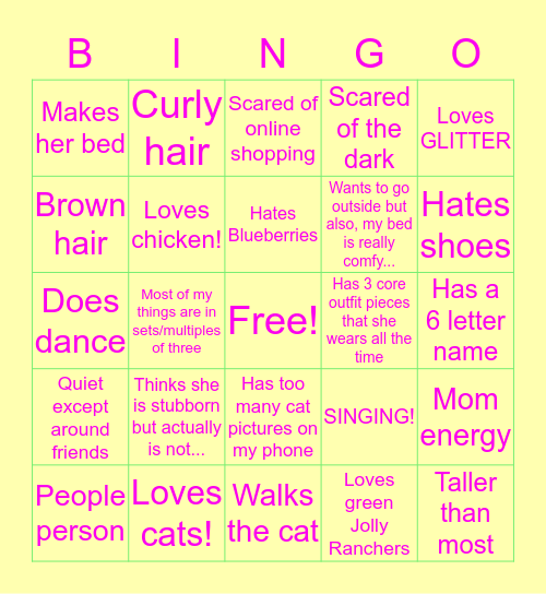 Auldyn Bingo :) Bingo Card