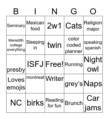 molly bingo Card