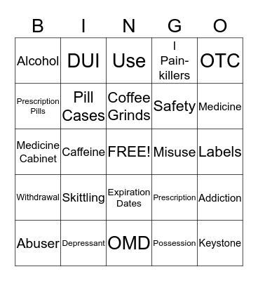 Lingo Bingo Card