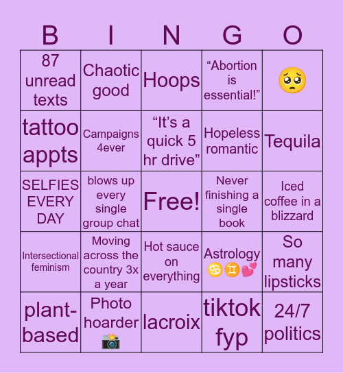 🌺Stephanie 🌺 Bingo Card