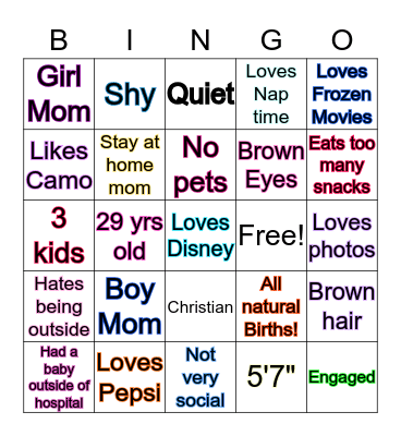 How much like Kaley are you? Bingo Card
