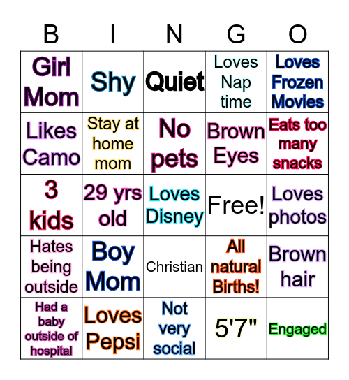 How much like Kaley are you? Bingo Card