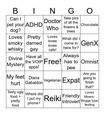 Let's Play Laura Bingo! Bingo Card