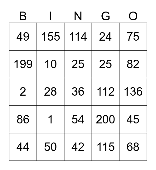 Punya Gylli Bingo Card
