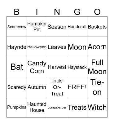 FALL Bingo Card