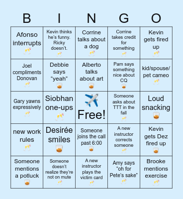 Coping with COVID Bingo Card