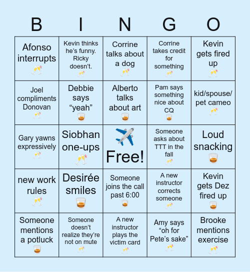 Coping with COVID Bingo Card