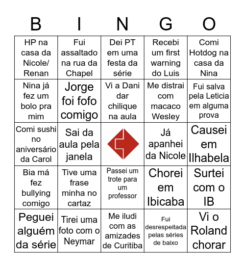 Bingo Suiço 2016 Bingo Card