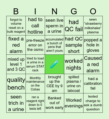 👩🏼‍🔬Chemistry Bingo🧑🏻‍🔬 Bingo Card