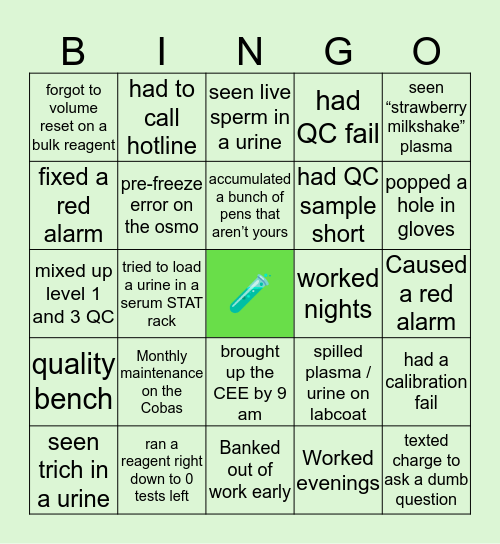 👩🏼‍🔬Chemistry Bingo🧑🏻‍🔬 Bingo Card