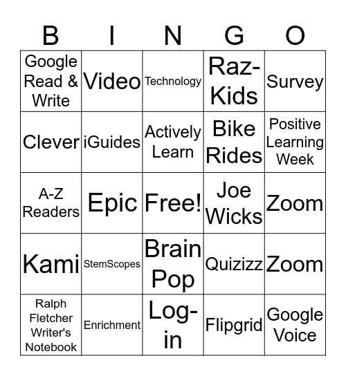 April Distance Bingo 2 Bingo Card