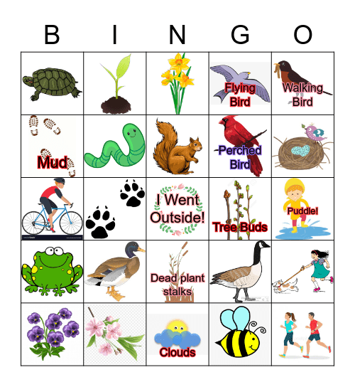 Spring Bingo! Bingo Card