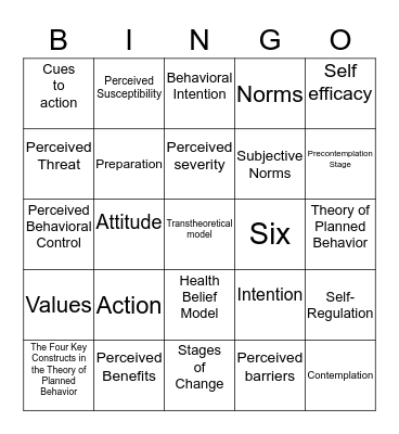 Presentaiton Bingo Card