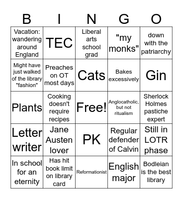 Amanda Bingo Card