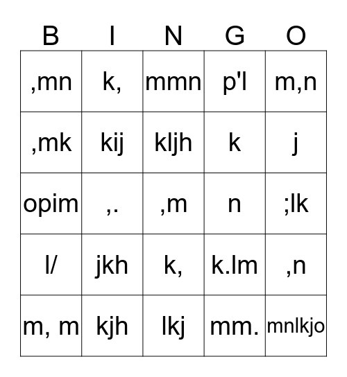 Koninks & Mussen BINGO Card