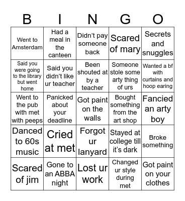 Met bingo Card