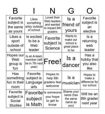 Flipgrid Bingo!! Making Connections Bingo Card
