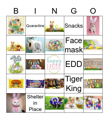 EASTER 2020 Bingo Card