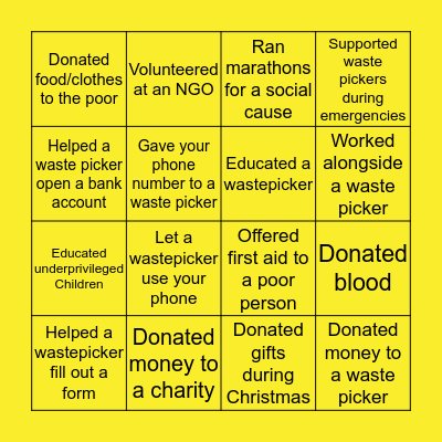 SWaCH BINGO Card