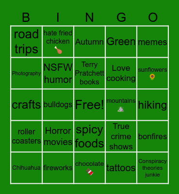 《 Crissi 》 Bingo Card