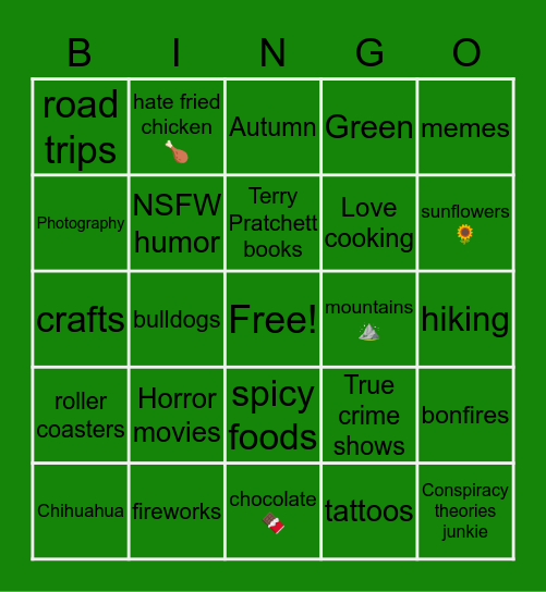 《 Crissi 》 Bingo Card