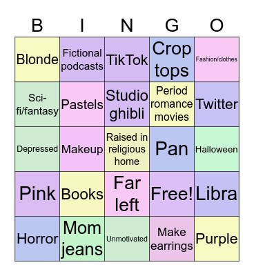 Grace Bingo Card