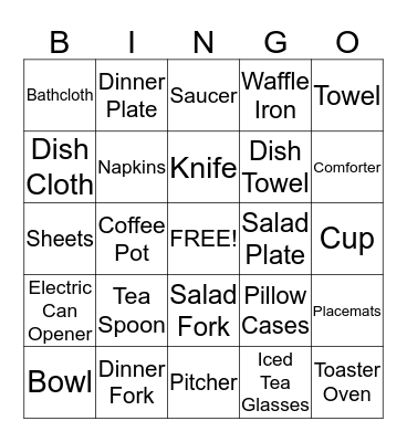 G & G Bayou Bash Bingo Card