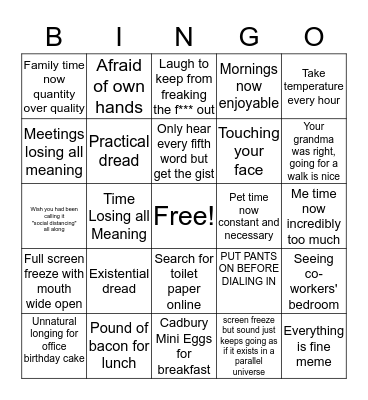 VIRTUAL REALITY Bingo Card
