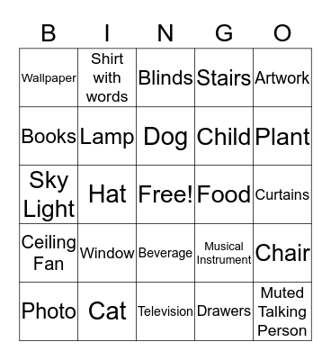 Skype Bingo Card
