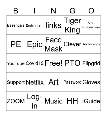 April Distance Bingo 3 Bingo Card