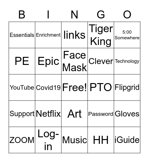 April Distance Bingo 3 Bingo Card